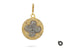 Pave Diamond Clover Medallion Pendant, (DPS-137)